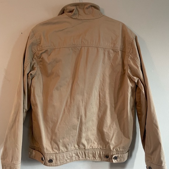 TOMMY HILFIGER BEIGE 
MENS/UNISEX COTTON BOMBER JACKET S - Picture 4 of 8